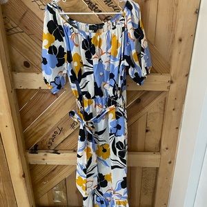 Eloquii Off the Shoulder Plus Floral Dress